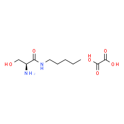 (2S)-2-AMINO-3-HYDROXY-N-PENTYLPROPIONAMIDE--OXALIC ACID (1:1) Structure