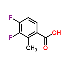 3,4-二氟-2-甲基苯甲酸结构式