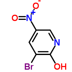 3-溴-2-羟基-5-硝基吡啶结构式