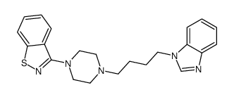 3-[4-[4-(benzimidazol-1-yl)butyl]piperazin-1-yl]-1,2-benzothiazole Structure