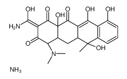 azanium,[(4R,4aS,5aS,6S,12aS)-4-(dimethylamino)-6,10,11,12a-tetrahydroxy-6-methyl-1,3,12-trioxo-4,4a,5,5a-tetrahydrotetracen-2-ylidene]-aminomethanolate结构式