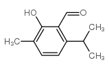 2-羟基-6-异丙基-甲基苯甲醛结构式