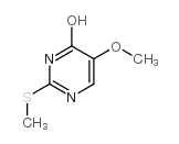 5-甲氧基-2-甲硫基嘧啶-4-醇结构式