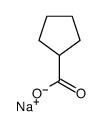 SODIUM CYCLOPENTANE CARBOXYLATE Structure