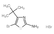 5-溴-4-叔丁基-1,3-噻唑-2-胺氢溴酸结构式