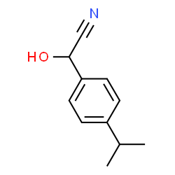 Benzeneacetonitrile, alpha-hydroxy-4-(1-methylethyl)-, (alphaS)- (9CI)结构式