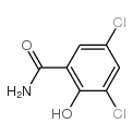 3,5-二氯-2-羟基苯甲酰胺结构式