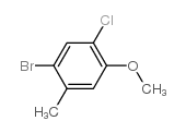 1-溴-5-氯-4-甲氧基-2-甲基苯结构式