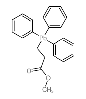 Propanoic acid, 3-(triphenylplumbyl)-,methyl ester结构式