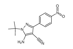 5-amino-1-tert-butyl-3-(4-nitrophenyl)-1H-pyrazole-4-carbonitrile Structure