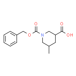 1-((Benzyloxy)Carbonyl)-5-Methylpiperidine-3-Carboxylic Acid Structure