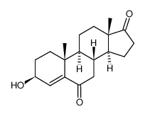 3β-hydroxyandrost-4-ene-6,17-dione Structure