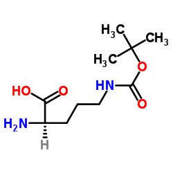 H-D-Orn(Boc)-OH structure