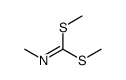 N-methyl-1,1-bis(methylsulfanyl)methanimine结构式
