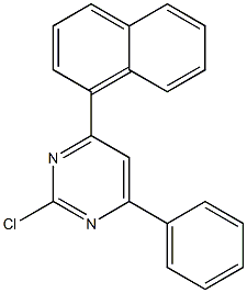 2-氯-4-(萘-1-基)-6-苯基嘧啶结构式