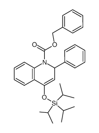 2-Phenyl-4-triisopropylsilanyloxy-2H-quinoline-1-carboxylic acid benzyl ester Structure