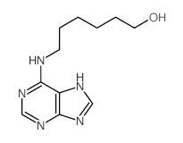 1-Hexanol,6-(9H-purin-6-ylamino)- Structure