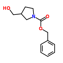 (R)-1-Cbz-3-(羟甲基)吡咯烷结构式