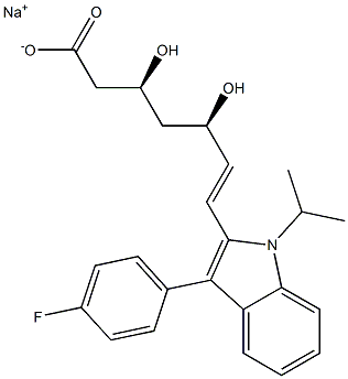 (3S,5S)-氟伐他汀钠盐结构式