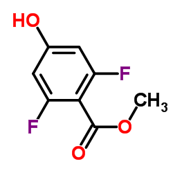 2,6-二氟-4-羟基苯甲酸甲酯结构式