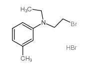 N1-(2-溴乙基)-N1-乙基-3-甲基苯胺氢溴酸盐结构式