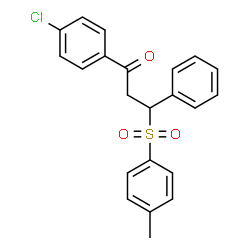 1-(4-Chloro-phenyl)-3-phenyl-3-(toluene-4-sulfonyl)-propan-1-one结构式