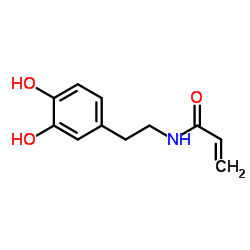 N-[2-(3,4-二羟基苯基)乙基]-2-丙烯酰胺结构式