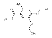 2-氨基-4,5-二乙氧基苯甲酸甲酯结构式