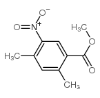 2,4-二甲基-5-硝基苯甲酸甲酯结构式