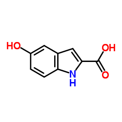 5-羟基吲哚-2-甲酸结构式