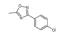 3-(4-氯苯基)-5-甲基-1,2,4-噁二唑结构式