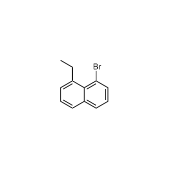 1-溴-8-乙基萘结构式
