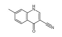 4-羟基-7-甲基喹啉-3-甲腈结构式