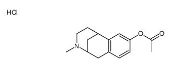 1,2,3,4,5,6-Hexahydro-3-methyl-2,6-methano-3-benzazocin-8-ol acetate hydrochloride Structure