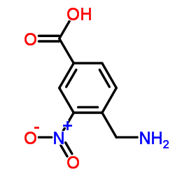 4-(Aminomethyl)-3-nitrobenzoic acid Structure
