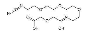 2-[2-[2-[2-[2-(2-azidoethoxy)ethoxy]ethoxy]ethylamino]-2-oxoethoxy]acetic acid结构式