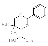 1,3-Dioxane,5,5-dimethyl-4-(1-methylethyl)-2-phenyl-结构式