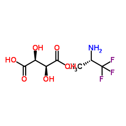 (2S,3S)-2,3-Dihydroxysuccinic acid-(2S)-1,1,1-trifluoro-2-propanamine (1:1) Structure