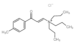 [3-(4-methylphenyl)-3-oxoprop-1-enyl](tripropyl)ammonium chloride结构式