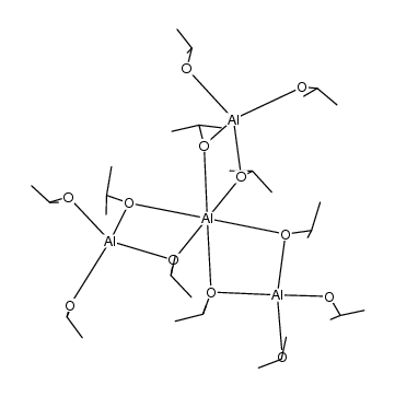 hexakis[μ-(2-propanolato)]hexakis(2-propanolato)tetraaluminum Structure