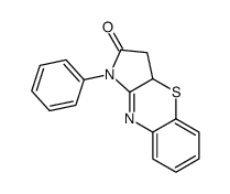1-phenyl-3,3a-dihydropyrrolo[3,2-b][1,4]benzothiazin-2-one结构式