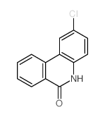 6(5H)-Phenanthridinone,2-chloro-结构式
