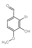 2-bromo-3-hydroxy-4-methoxybenzaldehyde Structure