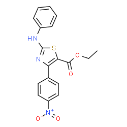 ethyl 4-(4-nitrophenyl)-2-(phenylamino)-1,3-thiazole-5-carboxylate Structure