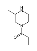 Piperazine, 3-methyl-1-(1-oxopropyl)- (9CI) Structure