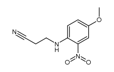 (methoxy-4' nitro-2' anilino)-3 propionitrile Structure