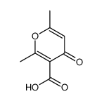 2,6-dimethyl-4-oxopyran-3-carboxylic acid结构式