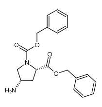 (2S,4S)-Nα-Cbz-4-aminoproline benzyl ester Structure