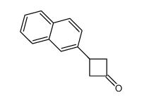 3-naphthalen-2-ylcyclobutan-1-one结构式