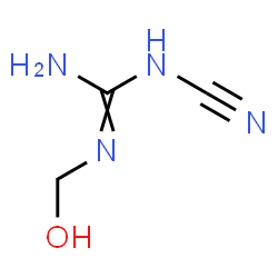 N-Cyano-N-(hydroxymethyl)guanidine Structure